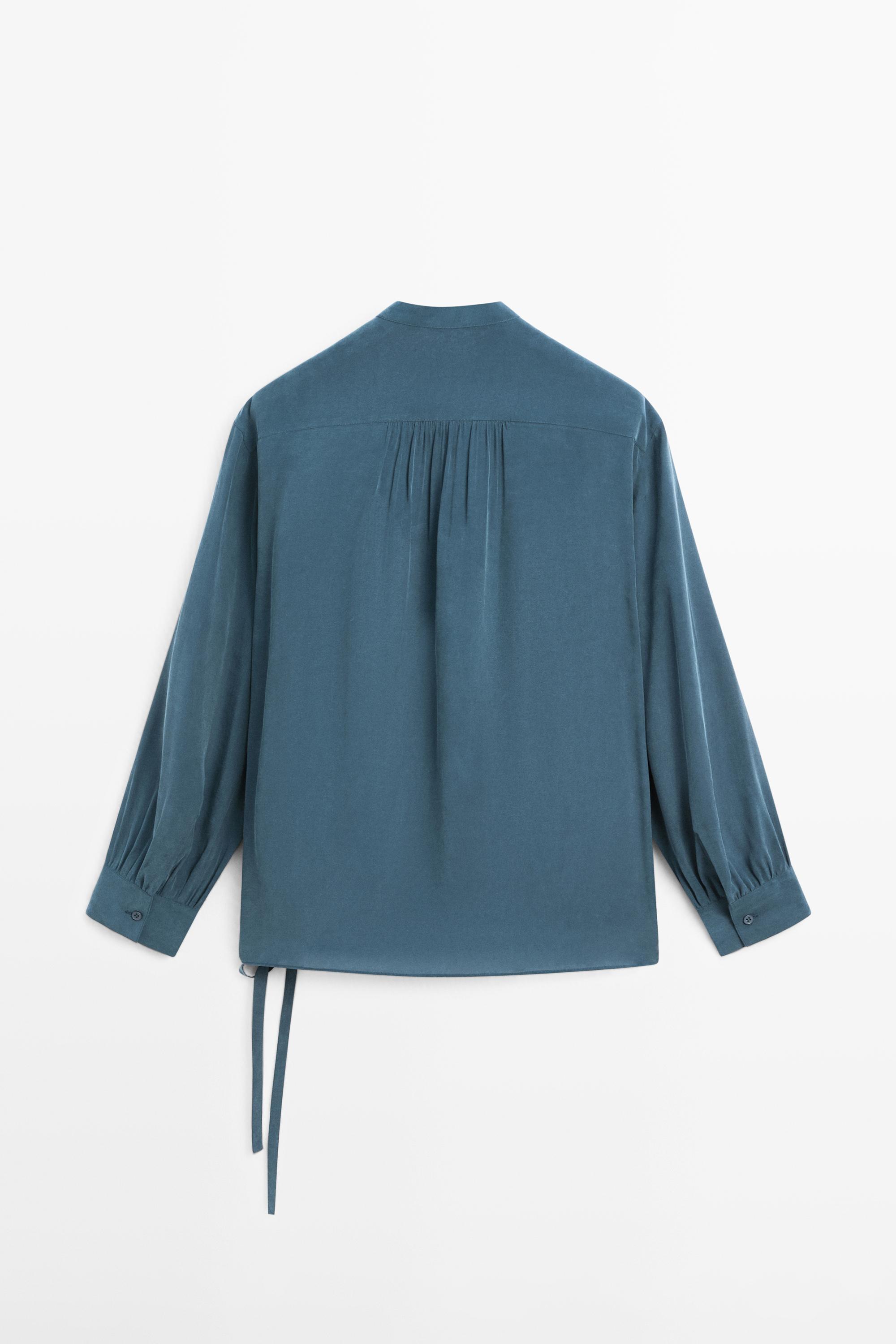 Blouse fluide cache-cœur